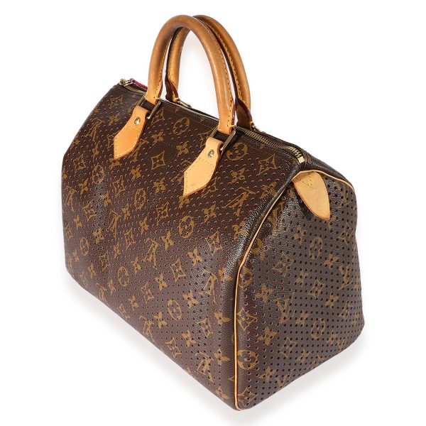 123082 sv e50ca7ce 58ce 44e6 90d7 f8b49343f398 Louis Vuitton Limited Edition Monogram Canvas Perforated Speedy 30