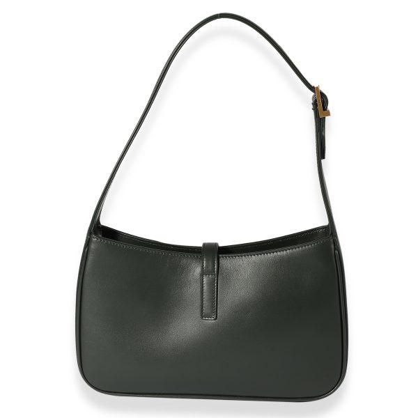 123089 pv 3e9b3059 88e7 4751 8028 ac97aa1163ff Saint Laurent Vert Fonce Smooth Leather Le 5 À 7 Hobo