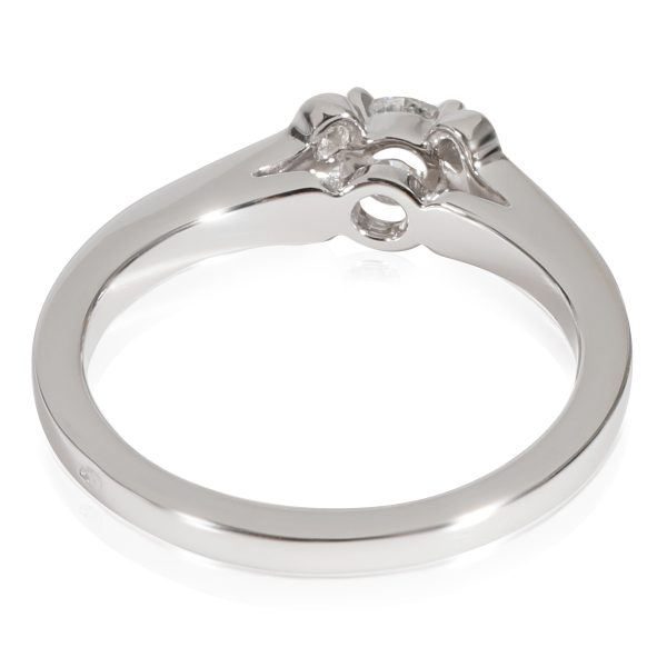 Platinum Engagement Ring Cartier Ballerine Diamond Engagement Ring in 950 Platinum D VS1 026 CTW