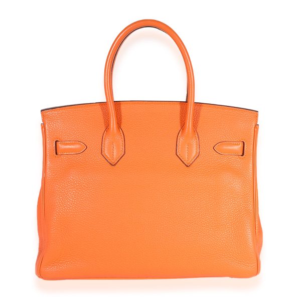 123201 pv Hermès Orange Togo Birkin 30 GHW