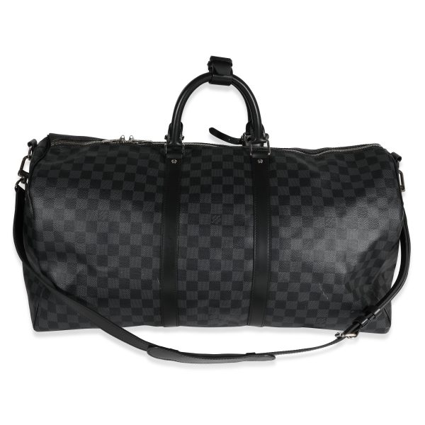 123230 pv Louis Vuitton Damier Graphite Keepall Bandoulière 55