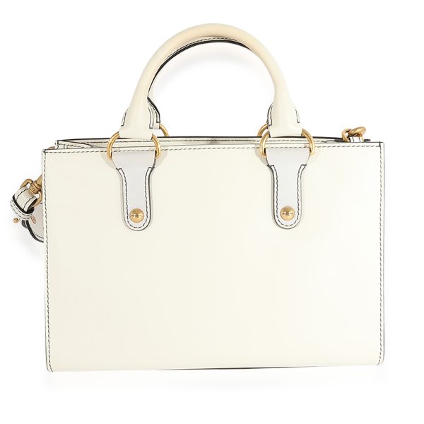 123397 pv 61154c84 d738 45ac a34c d0a128ec578b Christian Dior White Smooth Leather D Bee Tote
