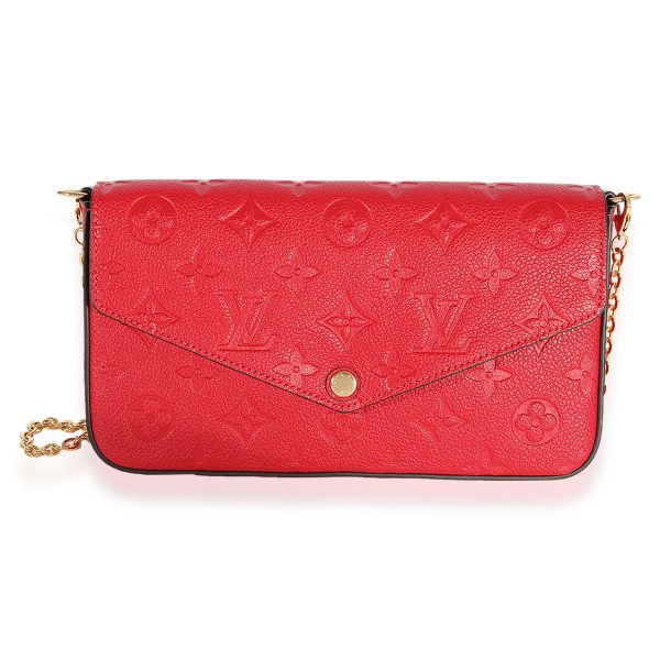 123444 fv 478a217b 4d51 43fd 8387 488cfde09c68 Louis Vuitton Scarlet Monogram Empreinte Félicie Pochette