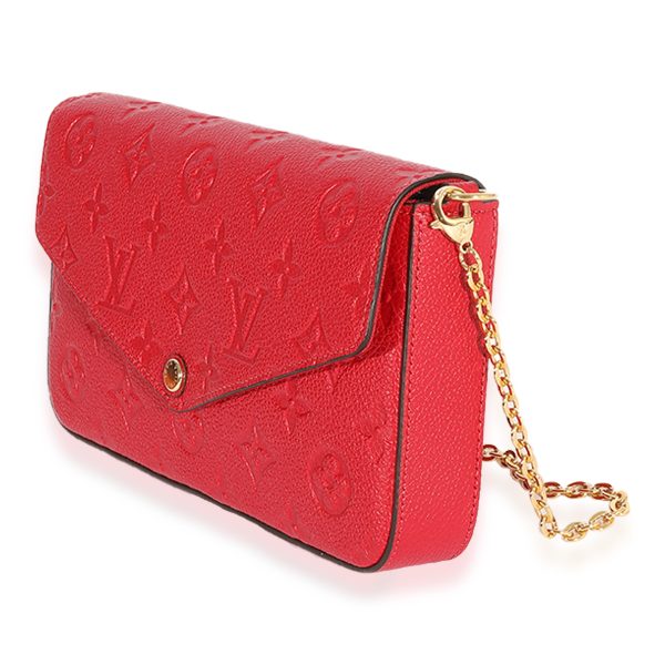 123444 sv 4a810347 4704 4554 b1cc 10e4df24d771 Louis Vuitton Scarlet Monogram Empreinte Félicie Pochette