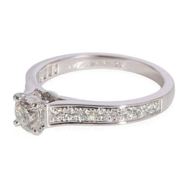 123484 sv Cartier 1895 Diamond Engagement Ring in 950 Platinum G VS1 066 CTW