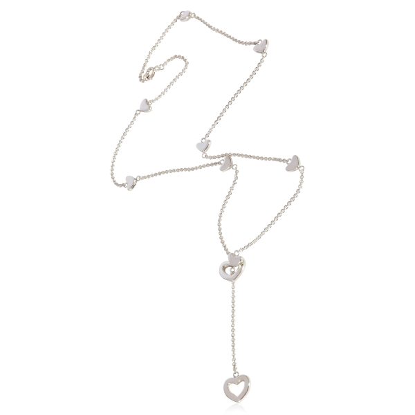 123597 sv Tiffany Co Heart Station Lariat Necklace