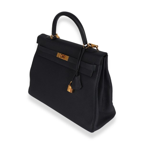 123604 sv Herm√®s Bleu Nuit Togo Retourne Kelly 35 GHW