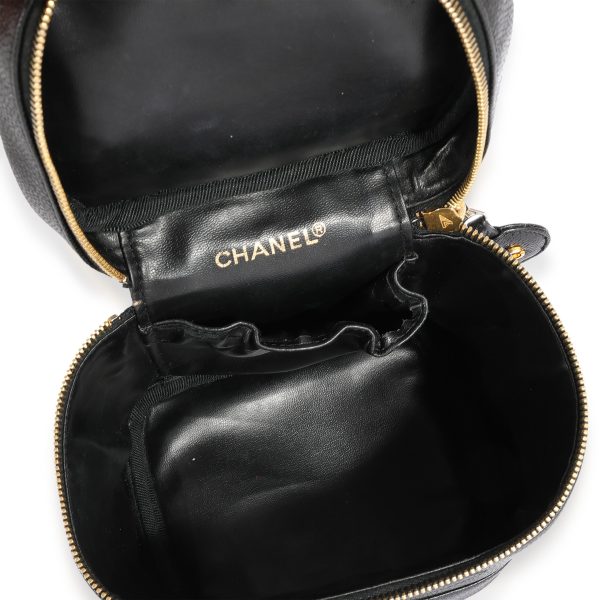 123617 bv d185f821 14b4 4e6f 9c2c bc27eebbf5bf Chanel Vintage Black Caviar Vanity Case