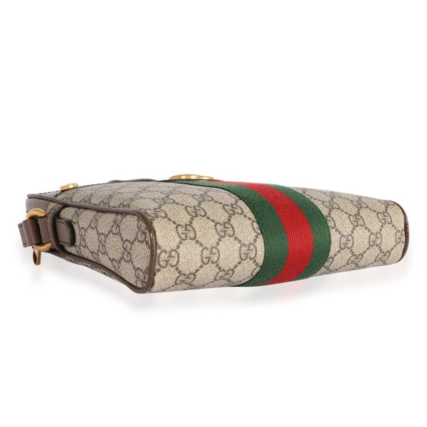 123699 box Gucci GG Supreme Web Medium Ophidia Messenger Bag