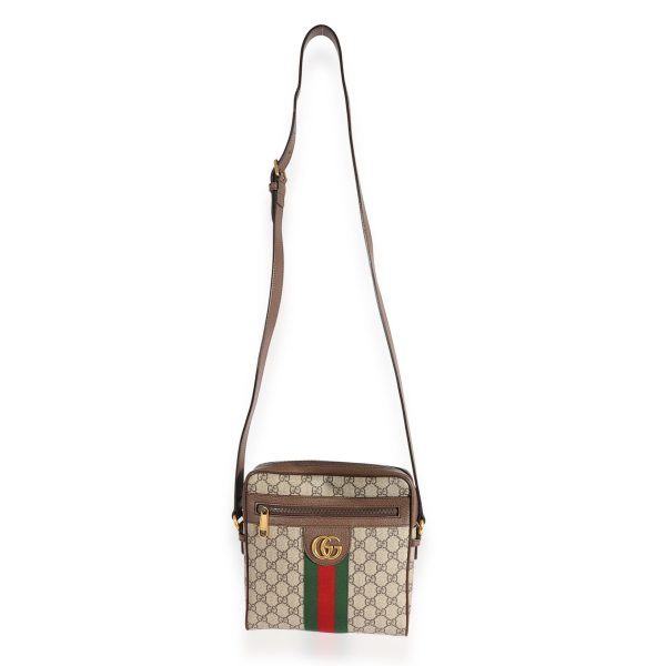 123699 clasp Gucci GG Supreme Web Medium Ophidia Messenger Bag