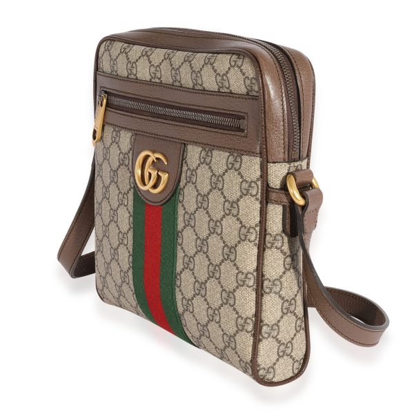 123699 sv Gucci GG Supreme Web Medium Ophidia Messenger Bag