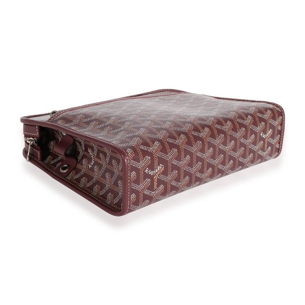 123723 clasp Goyard Purple Goyardine Canvas Jouvence Toiletry Bag