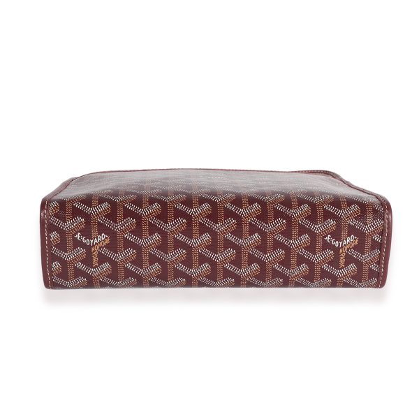 123723 stamp Goyard Purple Goyardine Canvas Jouvence Toiletry Bag