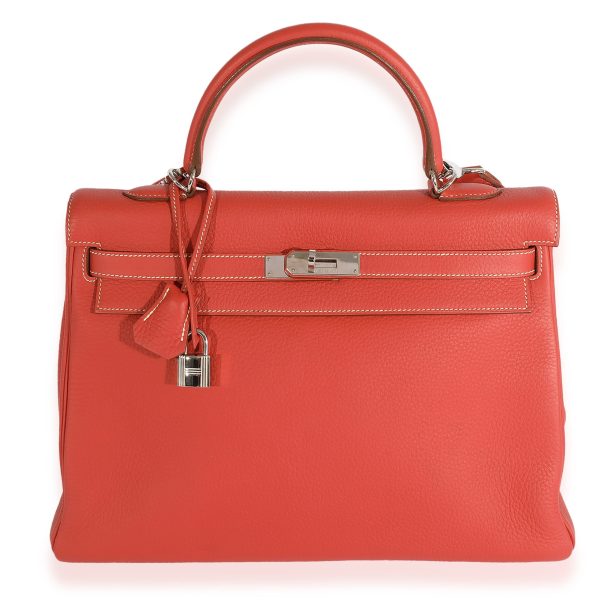 123893 fv Herm√®s Blush Cl√©mence Retourne Kelly 35 PHW