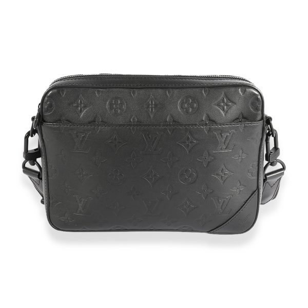 123997 fv Louis Vuitton Black Monogram Shadow Duo Messenger