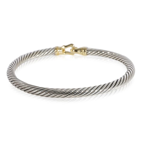 124038 pv David Yurman Buckle Bangle in 18K Yellow GoldSterling Silver