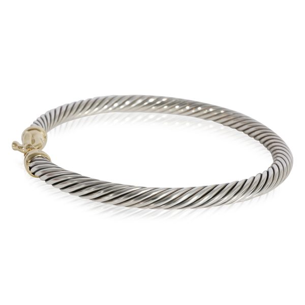 124038 sv David Yurman Buckle Bangle in 18K Yellow GoldSterling Silver