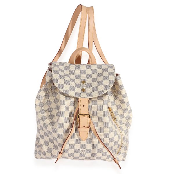 124123 fv Louis Vuitton Damier Azur Sperone Backpack