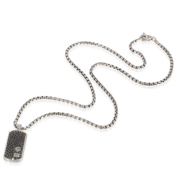 124131 pv e872f7bb c619 45f3 9b13 a1d7b28ce49b David Yurman Streamline Black Diamond Pendant in Sterling Silver 151 CTW