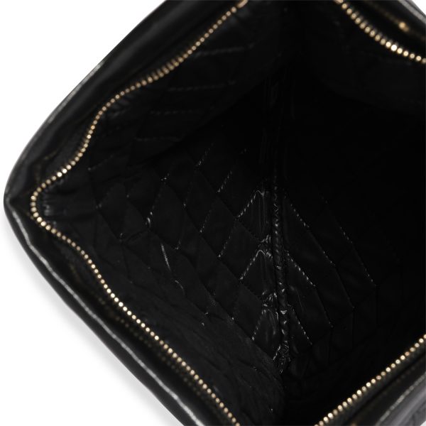 124137 clasp a5df44dc 5b16 4e7b 869c 02db23fa07f4 Chanel Black Quilted Lambskin Boy Fold Over Clutch