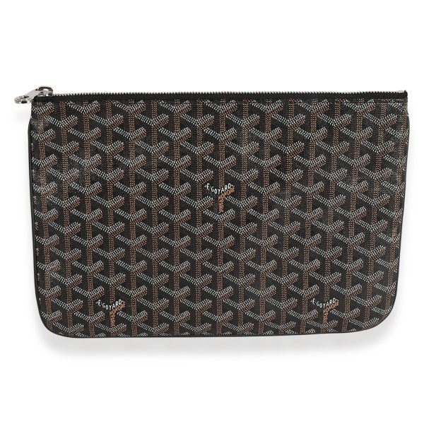 124188 fv b88af049 10df 457b be1b 953a1820d4dc Goyard Black Goyardine Canvas Senat MM