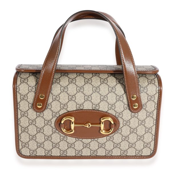 124243 fv 69f22470 1d00 4ca3 b348 3b57faf4aca4 Gucci GG Supreme 1955 Horsebit Top Handle Bag