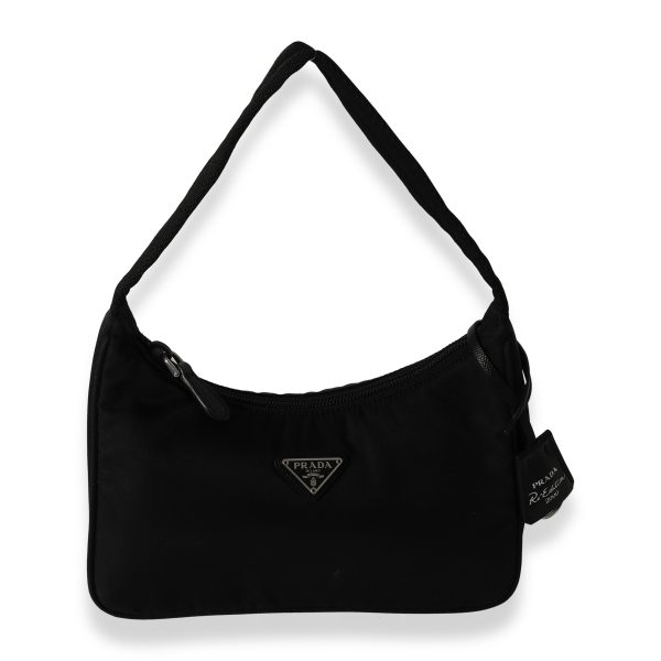 124253 fv 55040fdb cb8f 4046 bb1e 4515db461b36 Prada Black Nylon Re Edition 2000 Mini Bag