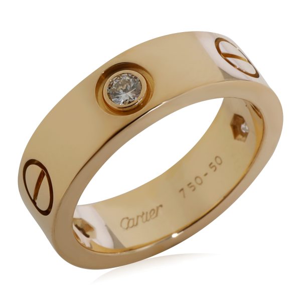 124310 av Cartier Love Diamond Ring in 18k Yellow Gold 022 CTW