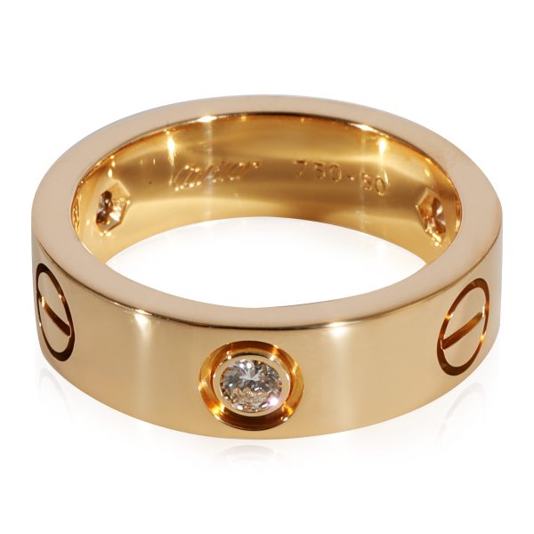 Rings Cartier Love Diamond Ring in 18k Yellow Gold 022 CTW