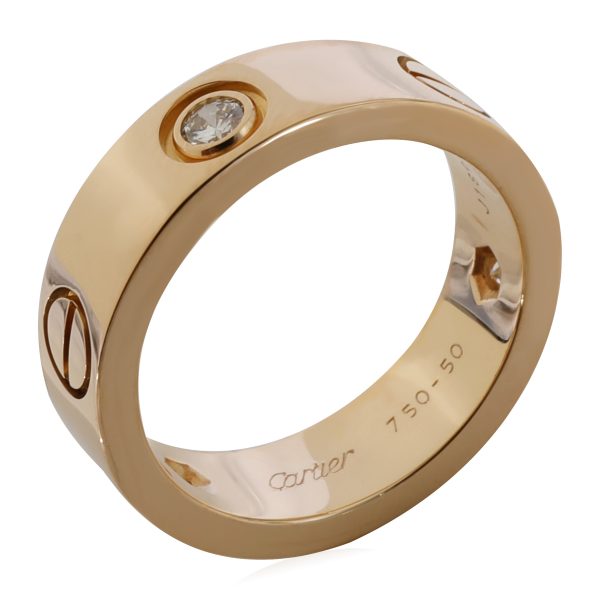 Ring Yellow Gold Cartier Love Diamond Ring in 18k Yellow Gold 022 CTW