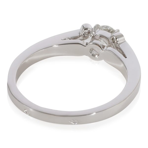 Engagement Ring Platinum Cartier Ballerine Diamond Engagement Ring in Platinum F VVS2 035 CT