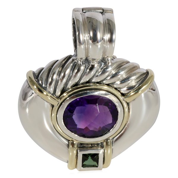 124410 fv e4beeef0 ee6b 48b6 9f51 173e8570cfc8 David Yurman Amethyst Tourmaline Enhancer Pendant in 14K Yellow GoldSS