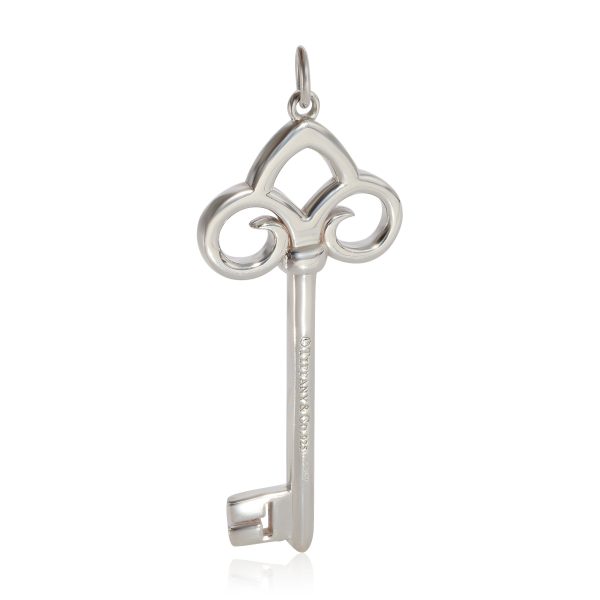 124418 sv Tiffany Co Fleur de Lis Key Pendant in Sterling Silver