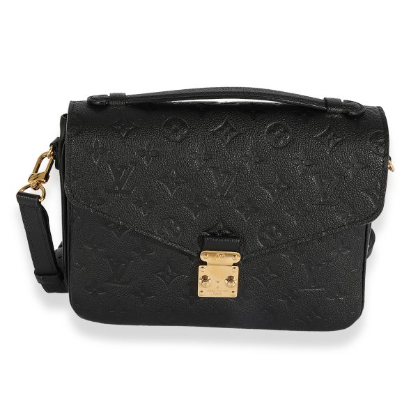 124455 fv Louis Vuitton Black Monogram Empreinte Pochette Métis