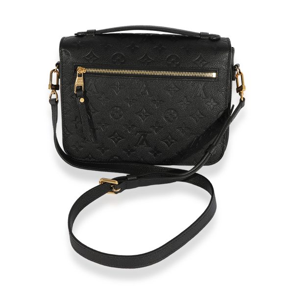 124455 pv Louis Vuitton Black Monogram Empreinte Pochette Métis