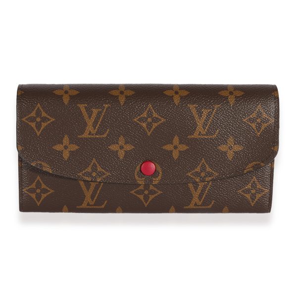 124473 fv Louis Vuitton Monogram Canvas Fuchsia Emilie Wallet