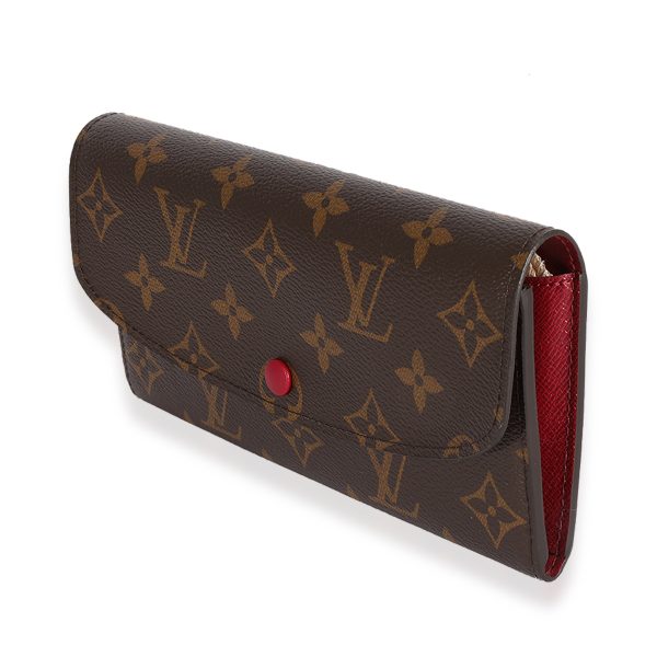 124473 sv Louis Vuitton Monogram Canvas Fuchsia Emilie Wallet