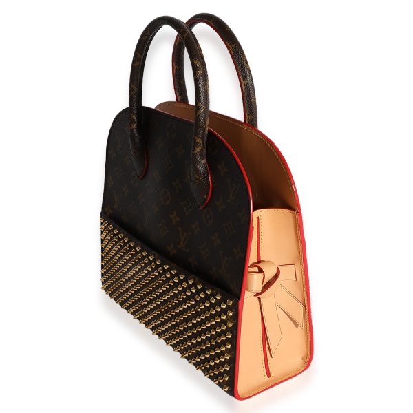 124574 sv Louis Vuitton x Christian Louboutin Celebrating Monogram Iconoclasts Spike Tote