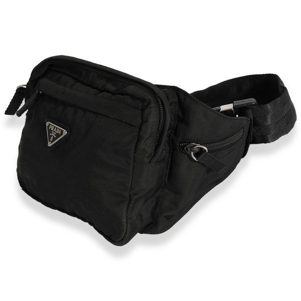 124599 sv 5ce915c8 b77e 4e67 8065 e43ac7fbbbcd Prada Black Nylon Sport Waist Bag