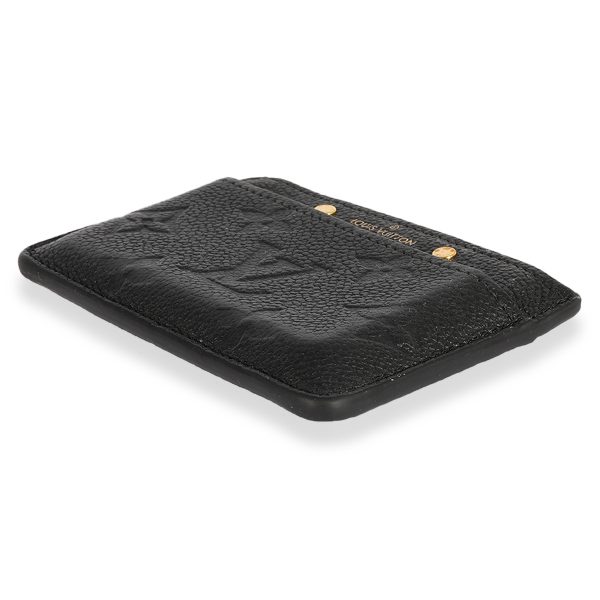 124636 bv Louis Vuitton Black Monogram Empreinte Leather Card Holder