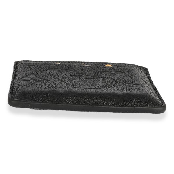 124636 clasp Louis Vuitton Black Monogram Empreinte Leather Card Holder