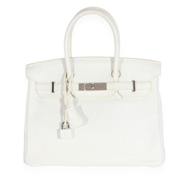 124656 fv a2af7c83 97bb 4e82 820b cc9a05f340a2 Hermes Blanc Clemence Birkin 30