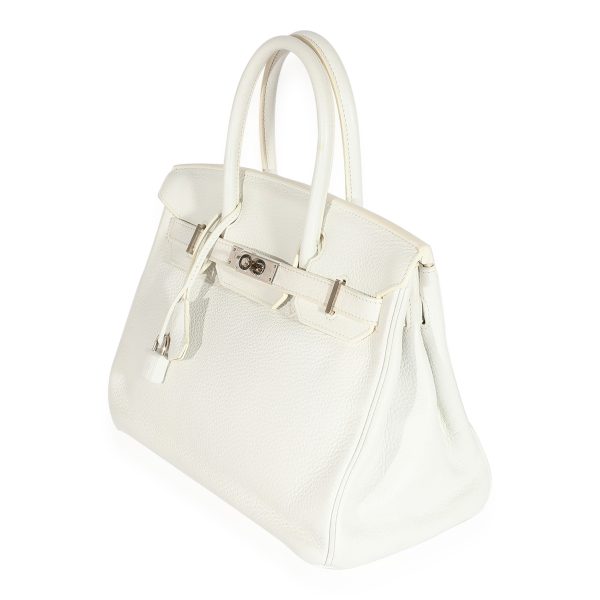 124656 sv 57fd51ef 3bb7 478d b3a2 3cf3bdf6a802 Hermes Blanc Clemence Birkin 30