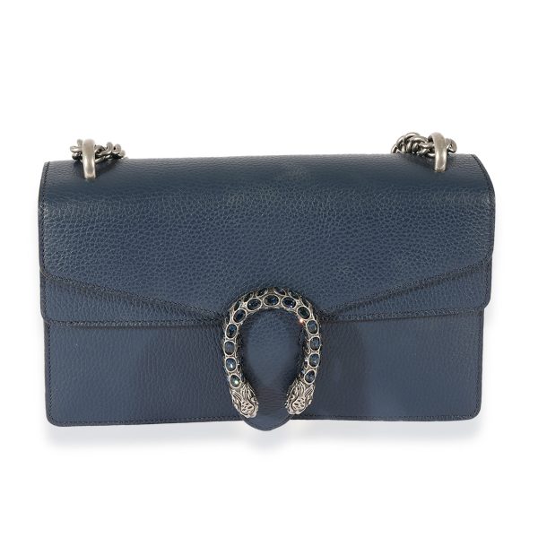 124938 fv Gucci Navy Leather Small Dionysus Bag