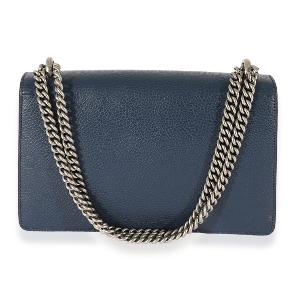 124938 pv Gucci Navy Leather Small Dionysus Bag