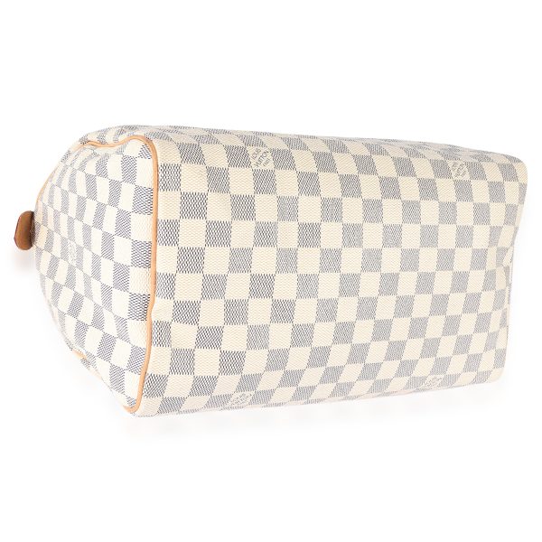 124972 clasp e988ed01 37c1 46e7 8e4b 3df4e61321bf Louis Vuitton Damier Azur Canvas Speedy 30