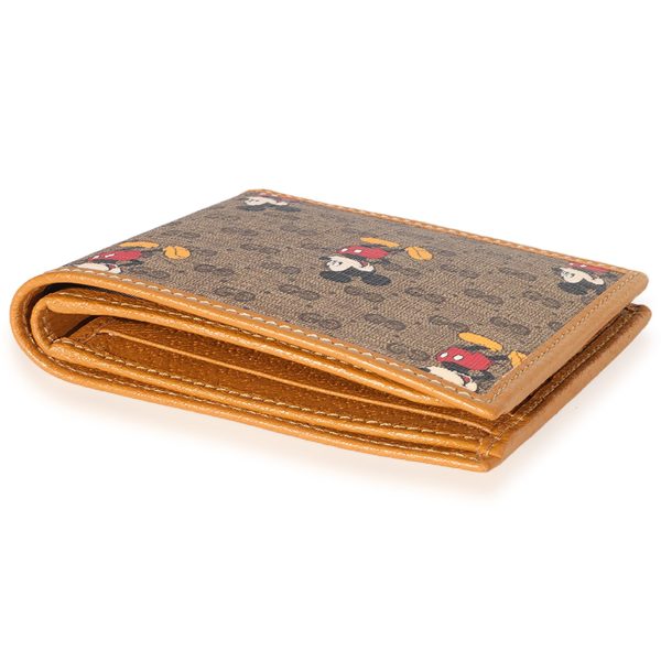 124986 pv Gucci x Disney Vintage GG Supreme Mickey Mouse Bifold Wallet