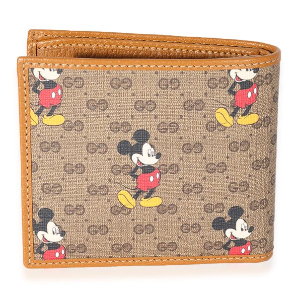 124986 stamp Gucci x Disney Vintage GG Supreme Mickey Mouse Bifold Wallet