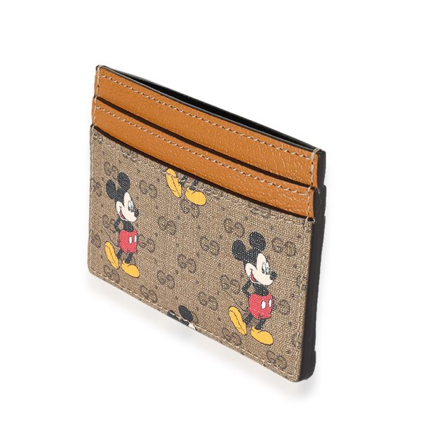 124987 sv Gucci x Disney Vintage GG Supreme Mickey Mouse Card Case