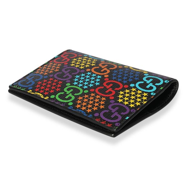 124989 clasp Gucci Limited Edition Psychedelic Rainbow GG Supreme Canvas Passport Cover